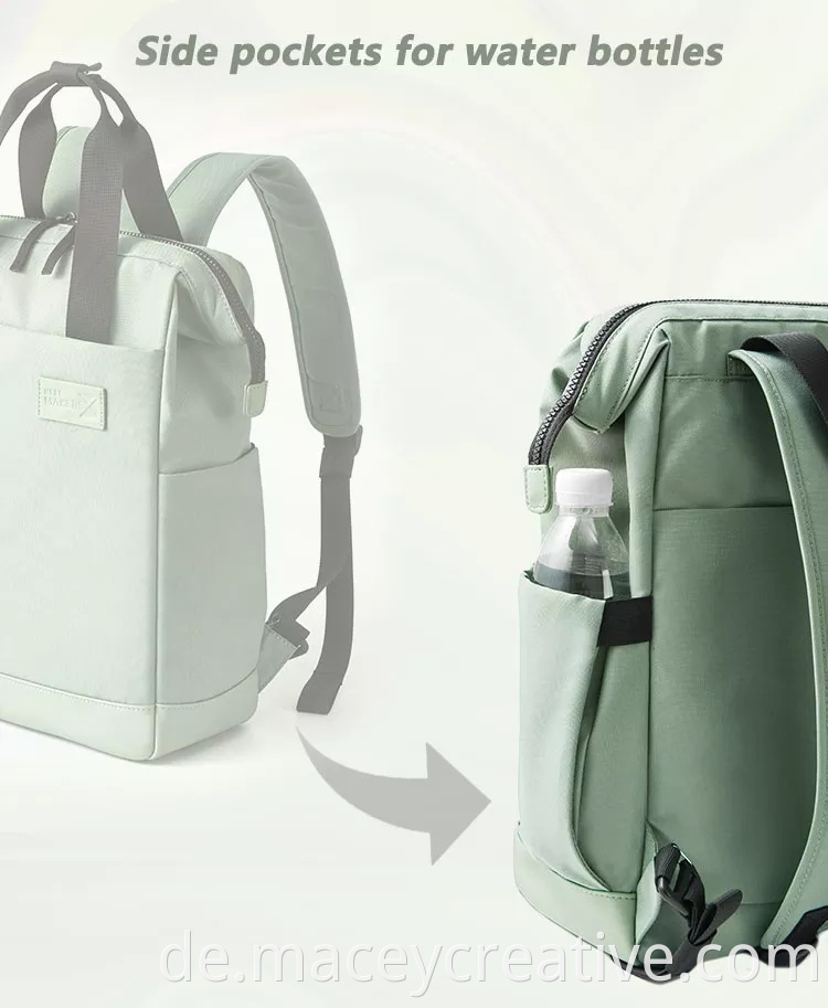 Benutzerdefinierte Multifunktionsbelüftung recycelter Haustier Stoff Daypack wasserdichte Reise um Ökofreundliche RPET-Tote-Laptop-Rucksackbeutel